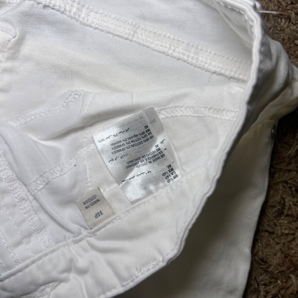 Style & Co White Straight Crop Jeans | Size 18P - Picture 3 of 4